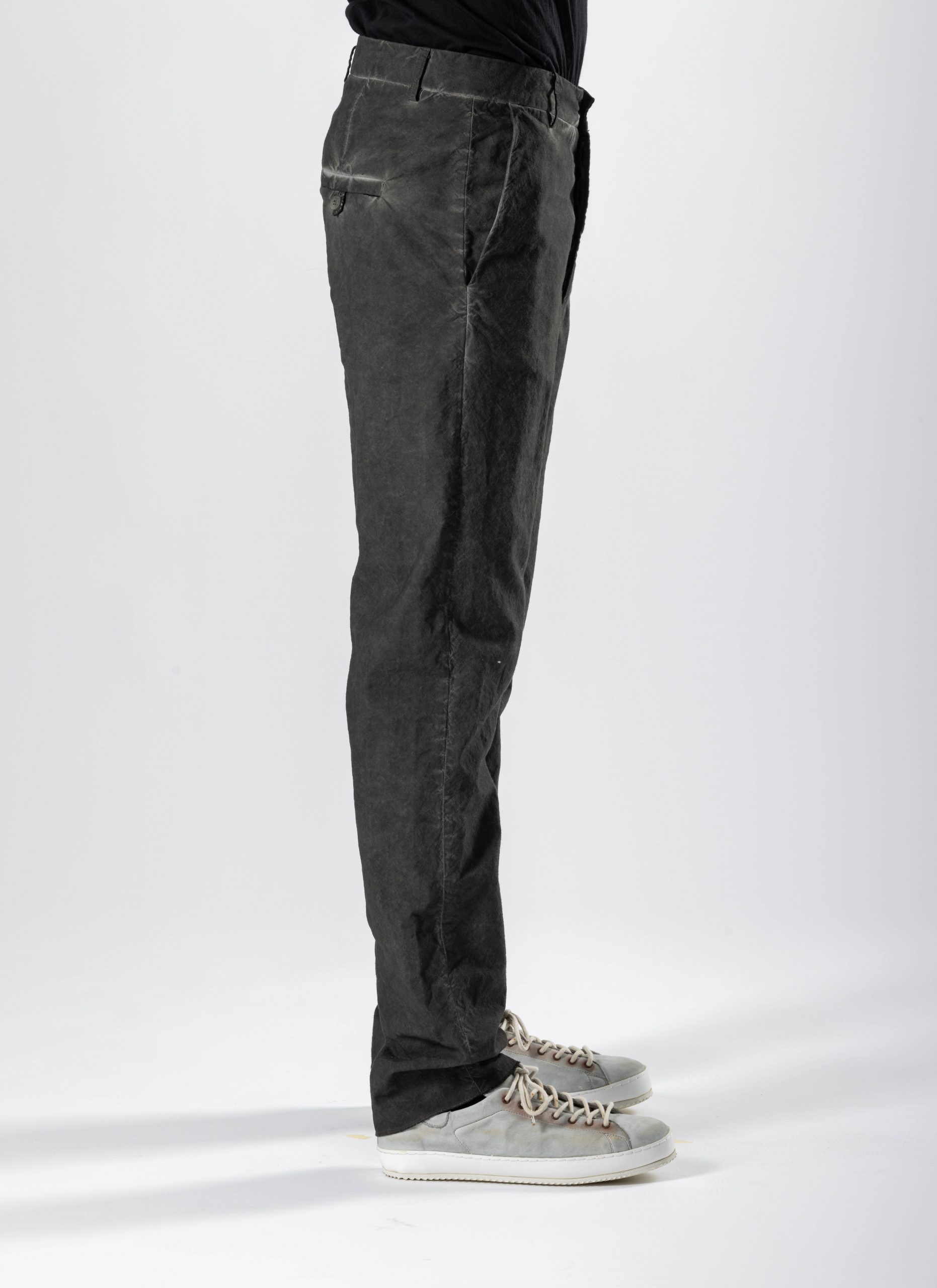 POEME BOHEMIEN Regular Fit Pants PT-42, cotton, dark army