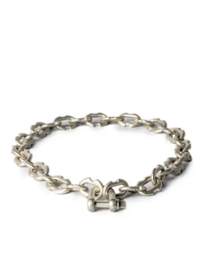 Parts of Four Charm Chain choker necklace - Silver