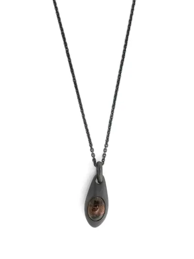Parts of Four Chrysalis necklace - Grey