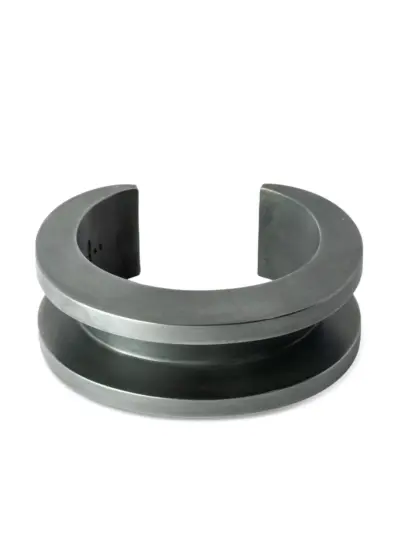 Parts of Four Crescent Channel bracelet - Silver