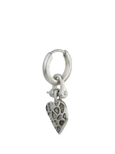 Parts of Four Jazz's heart earring - Silver