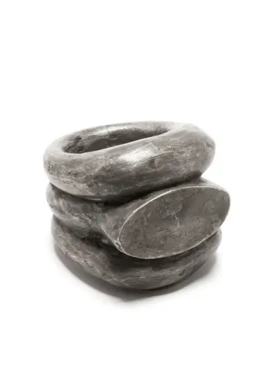 Parts of Four Roman Mountain stack ring - Silver