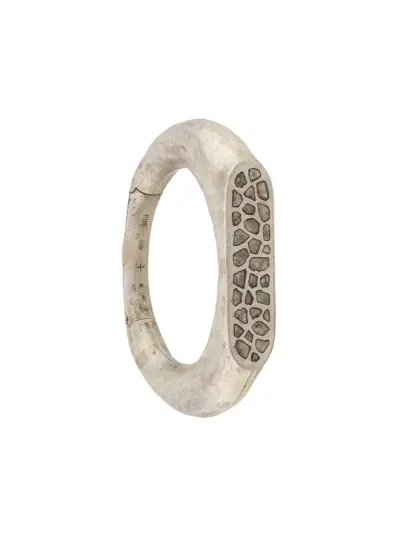 Parts of Four Roman matte-effect bracelet - Silver