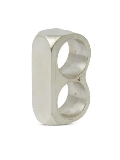 Parts of Four Sistema Double ring - Silver