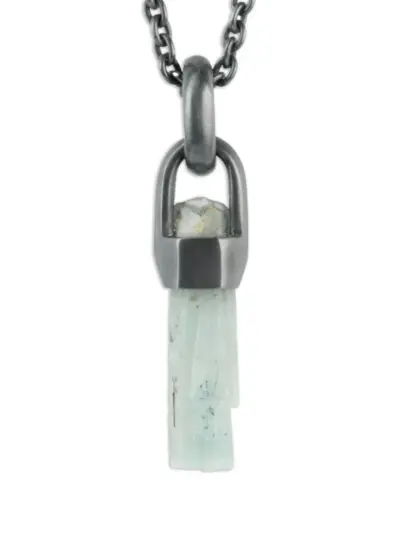 Parts of Four Talisman aquamarine necklace - Black