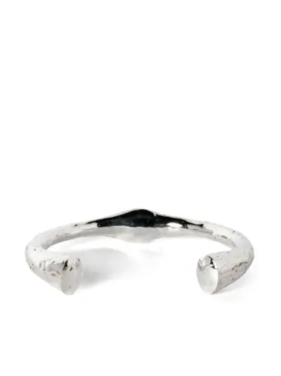 Parts of Four Thick sterling silver choker