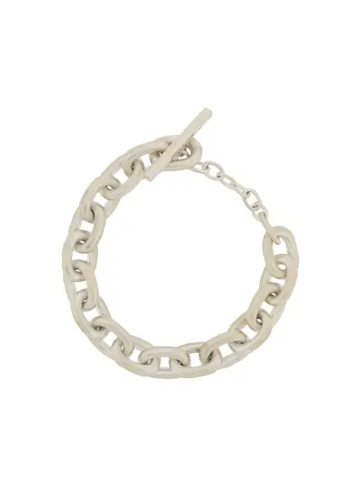 Parts of Four small links chain bracelet - Grey