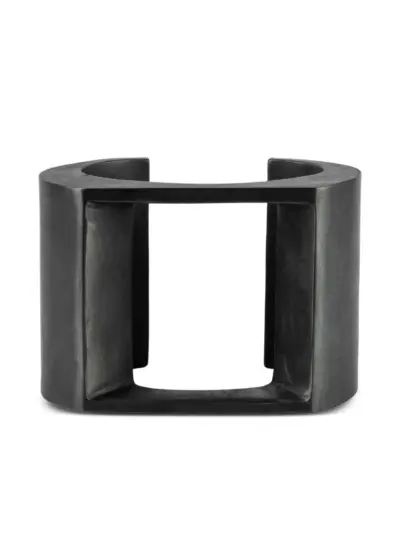 Parts of Four sterling silver Crescent Plane Gateway bracelet - Black