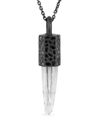 Parts of Four talisman quartz necklace - Black