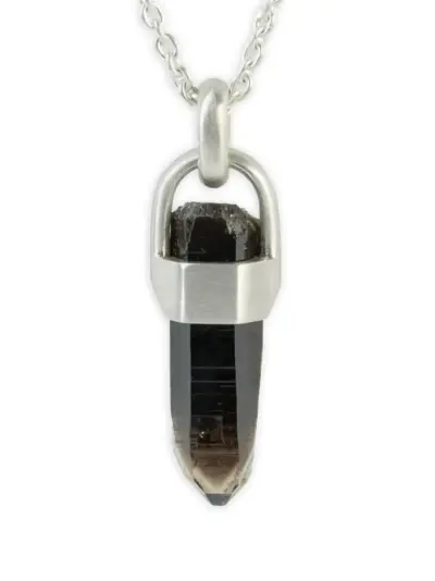 Parts of Four talisman smoky quartz necklace - Silver