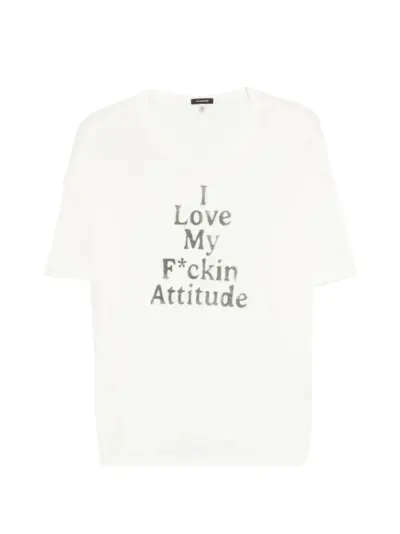R13 graphic T-shirt - White