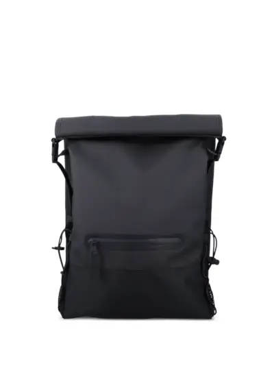 Rains Trail Mountaineer Rolltop front-pocket backpack - Black