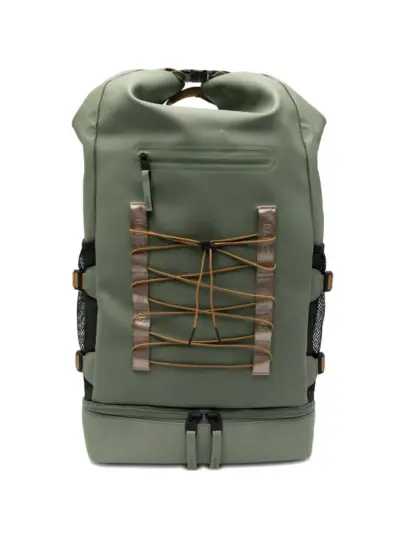 Rains large drawstring rolltop backpack - Green