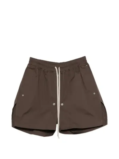 Rick Owens Bella drawstring zip shorts - Brown