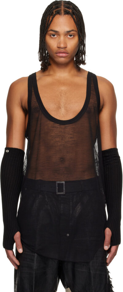 Rick Owens Black Concordians Pony Tank Top