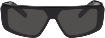 Rick Owens Black Temple Performa Sunglasses