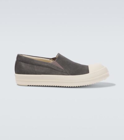Rick Owens Boat denim slip-on sneakers