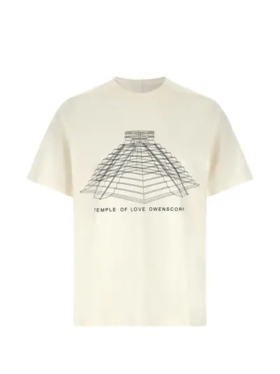 Rick Owens Brad printed crew neck T-shirt - Neutrals