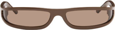 Rick Owens Brown Fog Sunglasses