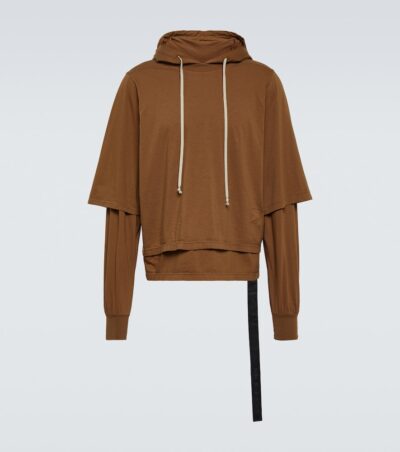 Rick Owens Cotton jersey hoodie