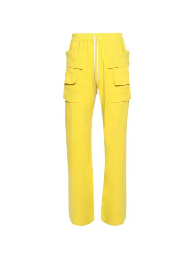Rick Owens DRKSHDW Creatch cargo drawstring trousers - Yellow
