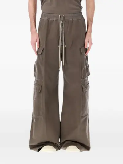 Rick Owens DRKSHDW Jumbo Belas double cargo cotton trousers - Brown