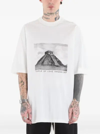Rick Owens DRKSHDW Jumbo SS cotton T-shirt - White