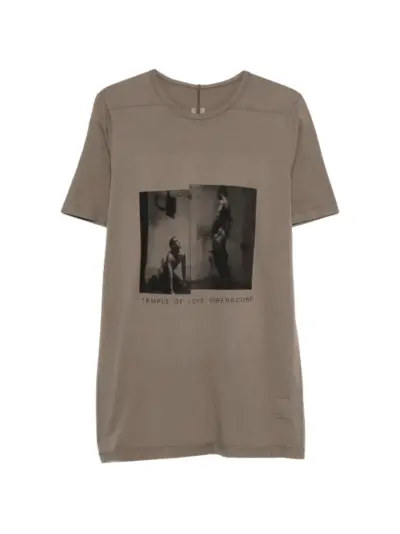 Rick Owens DRKSHDW Level graphic-print T-shirt - Brown