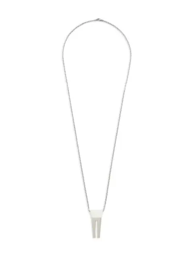 Rick Owens DRKSHDW Open Trunk Charm necklace - Silver
