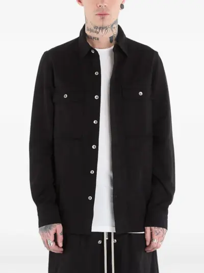 Rick Owens DRKSHDW Outershirt buttoned-up cotton jacket - Black