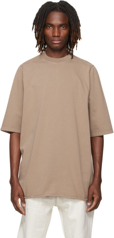Rick Owens DRKSHDW Taupe Temple Jumbo S/S T-shirt