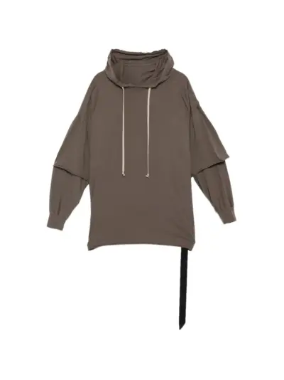 Rick Owens DRKSHDW Tommy Hustler hoodie - Brown