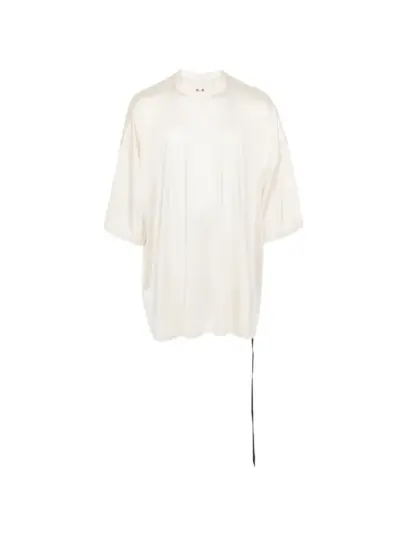 Rick Owens DRKSHDW Tommy T tie-detail T-shirt - Neutrals