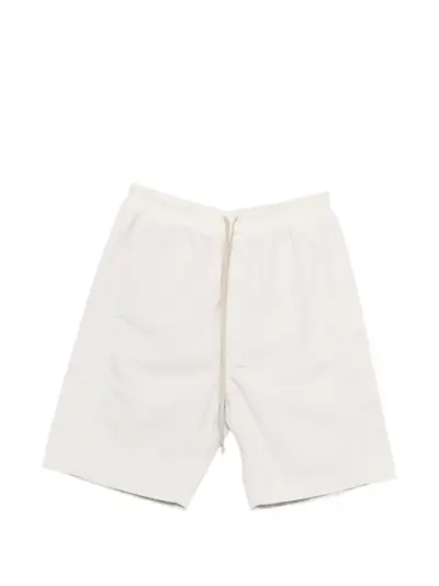 Rick Owens DRKSHDW Wide Pusher elastic-waist bermuda shorts - Neutrals