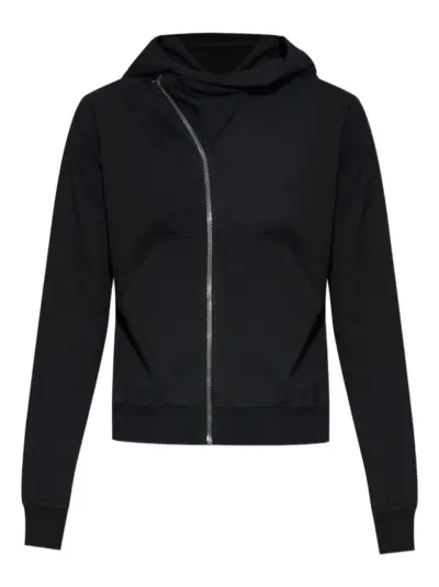 Rick Owens DRKSHDW asymmetric-zip hoodie - Black