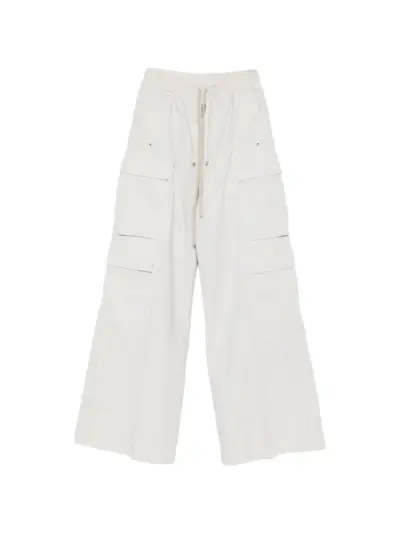 Rick Owens DRKSHDW cargo jumbo trousers - White