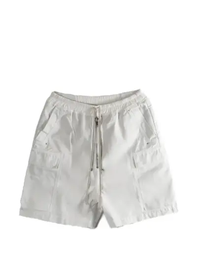 Rick Owens DRKSHDW cargo zip shorts - White