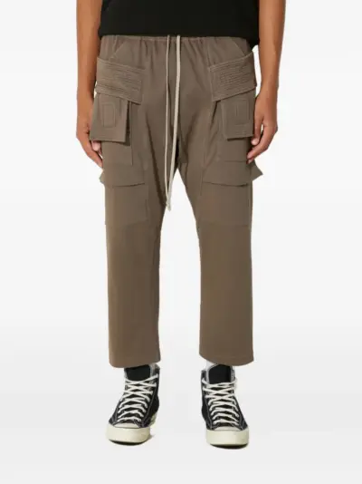 Rick Owens DRKSHDW drawstring cargo trousers - Brown