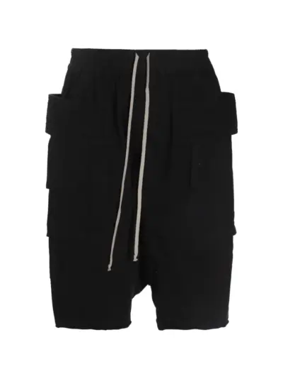 Rick Owens DRKSHDW drawstring multi-pocket shorts - Black