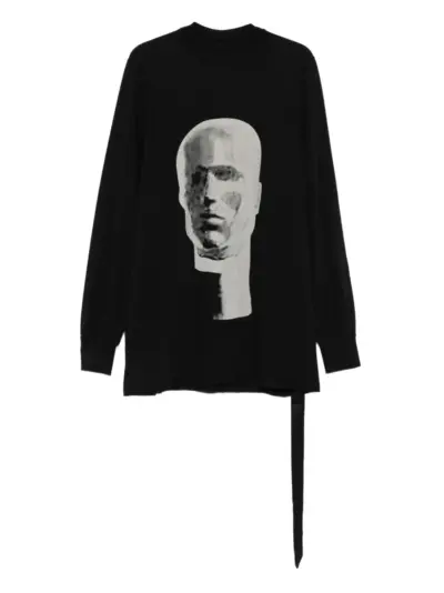 Rick Owens DRKSHDW graphic-print long-sleeve sweater - Black