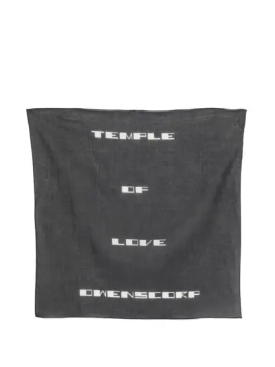 Rick Owens DRKSHDW graphic-print scarf - Black