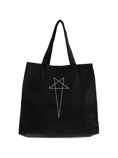 Rick Owens DRKSHDW graphic-print tote bag - Black