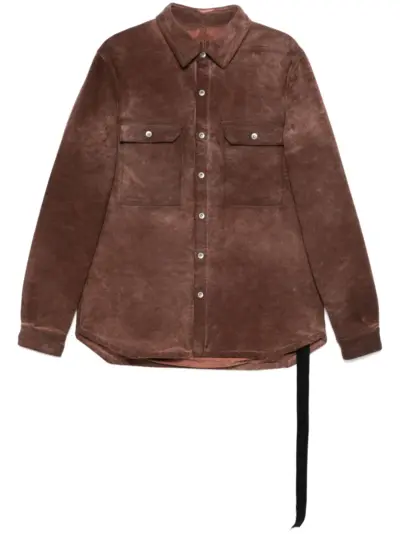 Rick Owens DRKSHDW padded shirt jacket - Brown