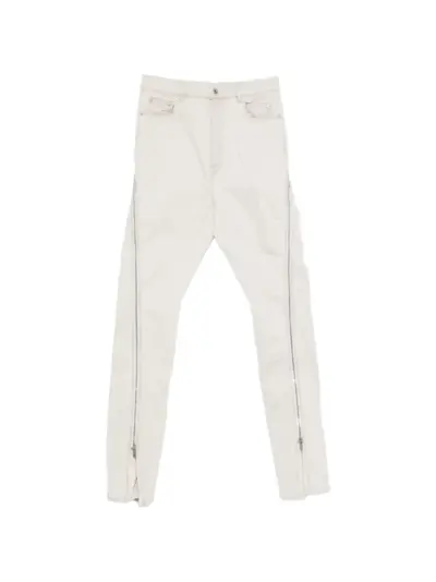 Rick Owens DRKSHDW side zip jeans - Neutrals