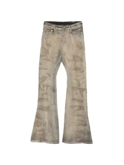 Rick Owens DRKSHDW washed bootcut jeans - Neutrals