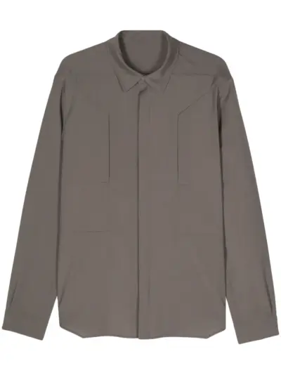 Rick Owens Fogpocket virgin wool shirt - Grey