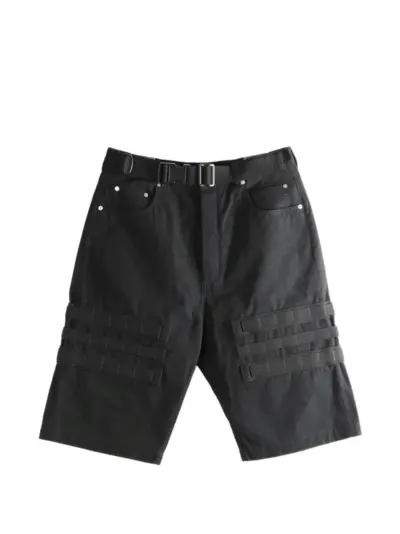 Rick Owens Geth belted cargo shorts - Black