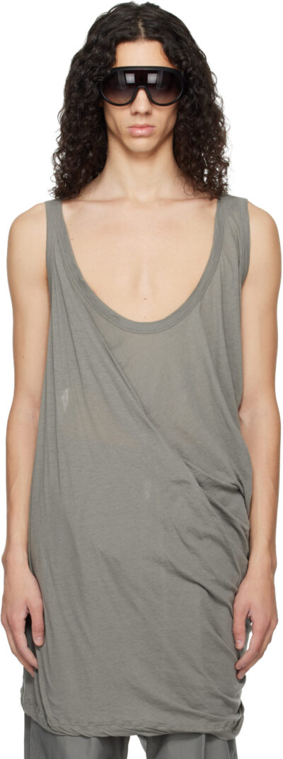 Rick Owens Gray Temple Pony Tank Top