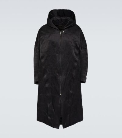 Rick Owens Jumbo Peter cotton and silk coat
