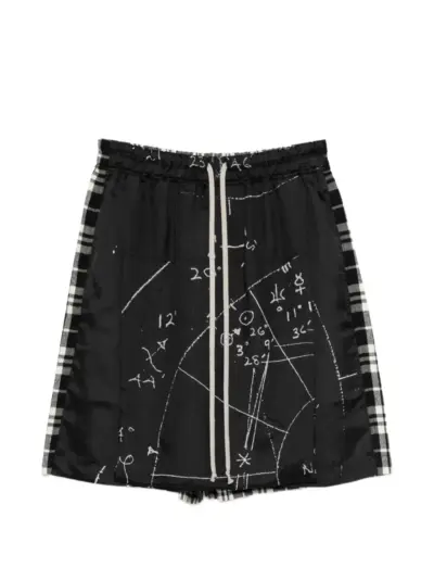 Rick Owens Kiltshorts elasticated-waistband shorts - Black